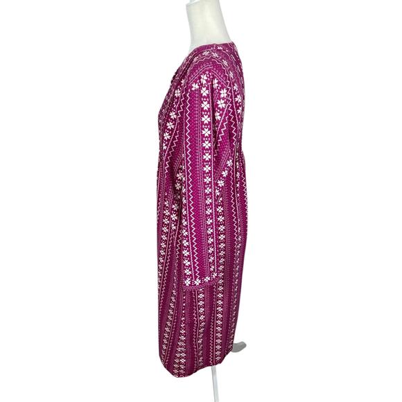 La Cera 100% Cotton Flannel Nightgown Women's Large Cozy Grandma Conservative - Picture 5 of 14